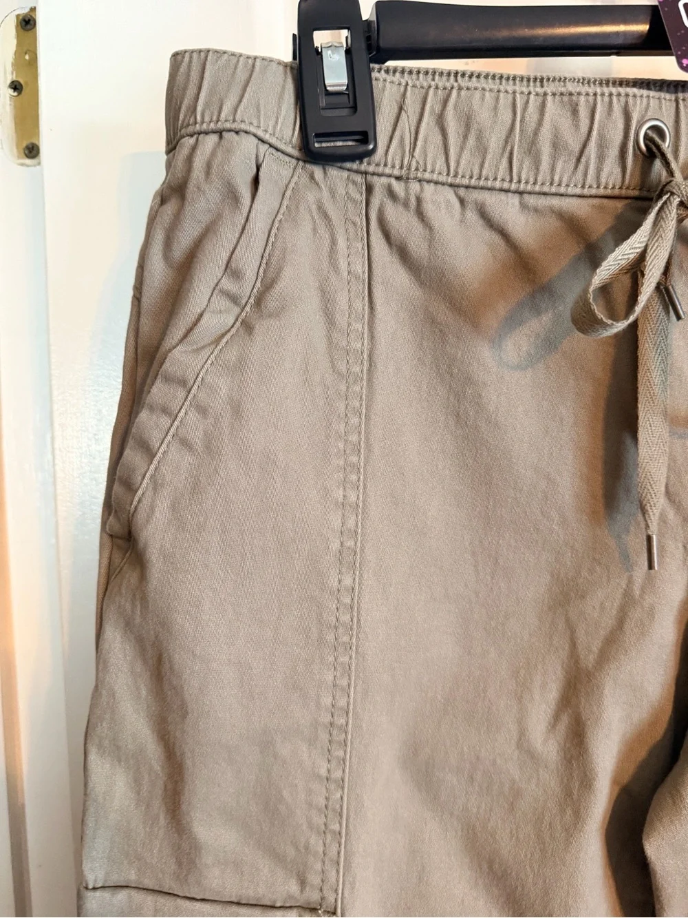 Rewash Olive-Taupe Cargo Jogger Pants